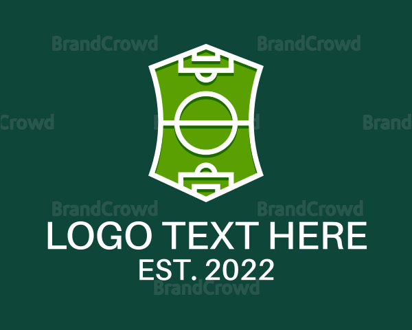 Soccer Field Crest Logo