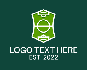 Trainer - Soccer Field Crest logo design