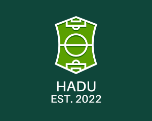 Shield - Soccer Field Crest logo design