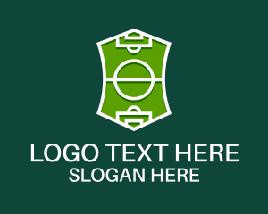 Soccer Field Crest  Logo
