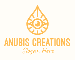 Golden Egyptian Eye logo design