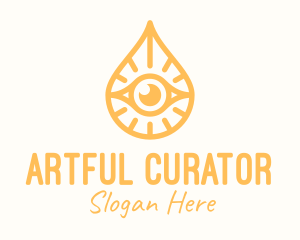 Golden Egyptian Eye logo design