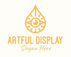 Golden Egyptian Eye logo design