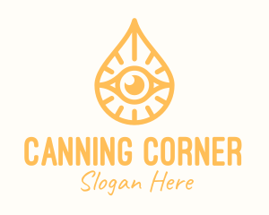 Golden Egyptian Eye logo design