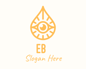 Golden Egyptian Eye logo design