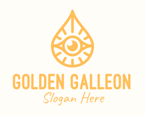 Golden Egyptian Eye logo design