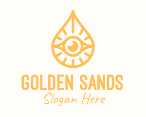Golden Egyptian Eye logo design