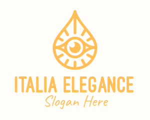 Golden Egyptian Eye logo design