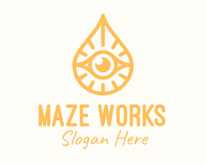 Golden Egyptian Eye logo design