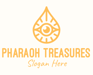 Golden Egyptian Eye logo design