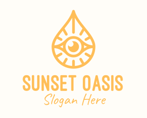 Golden Egyptian Eye logo design