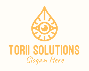 Golden Egyptian Eye logo design