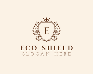 Wreath Royal Shield logo design