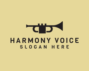 Sing - Music Trumpet Band logo design