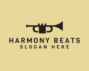 Band - Music Trumpet Band logo design