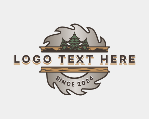 Sawmill - Lumber Wood Saw logo design