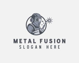 Welder - Fabrication Steelworks Welder logo design