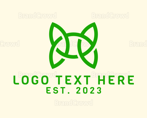 Green Natural Letter H Logo