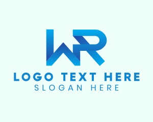 Financial - Professional Letter WR Monogram logo design