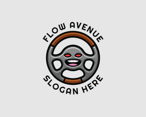 Traffic - Auto Steering Wheel logo design