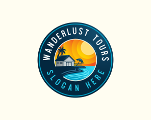 Ocean Beach Resort logo design