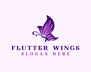 Beautiful Butterfly Wings logo design