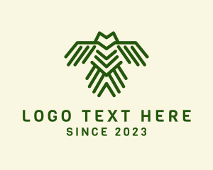 Green - Geometric Corporate Owl logo design