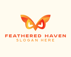 Birdwatching - Gradient Owl Bird logo design