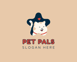 Happy Pet Cat logo design