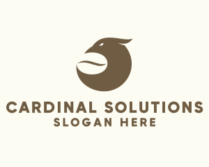 Cardinal - Coffee Cafe Bird logo design