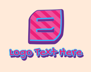 Teenager - Pop Graffiti Number 8 logo design