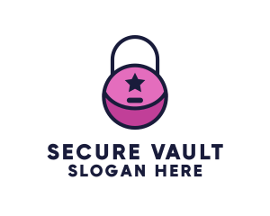 Encrypted - Star Lock Security logo design