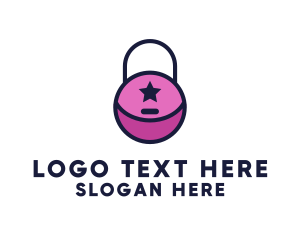 Secure - Star Lock Security logo design