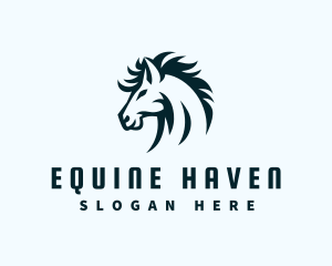 Horse Equine Ranch logo design