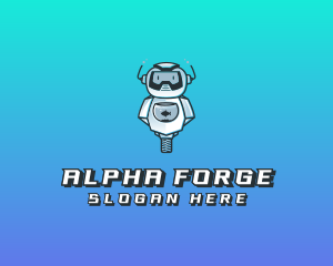 Gaming Robot Avatar logo design