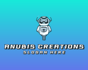 Gaming Robot Avatar logo design