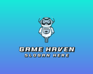 Gaming Robot Avatar logo design