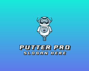 Gaming Robot Avatar logo design