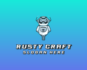 Gaming Robot Avatar logo design