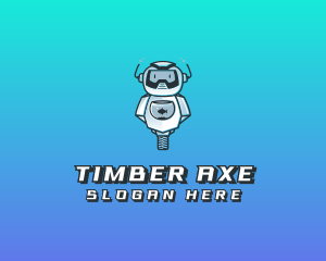 Gaming Robot Avatar logo design