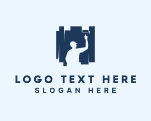 Paint Roller - Paint Roller Handyman logo design