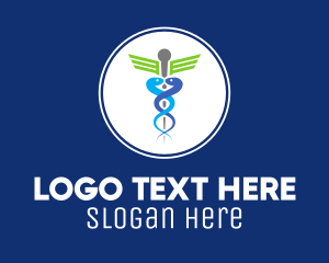 Health - Caduceus Health Medicine logo design