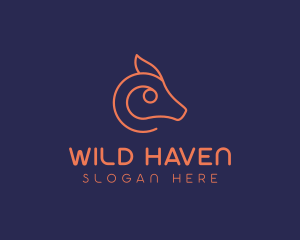 Wild Animal Snout logo design