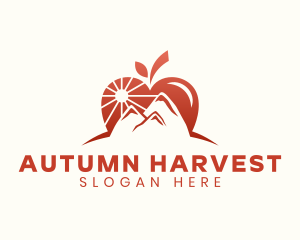 Natural Apple Mountain logo design