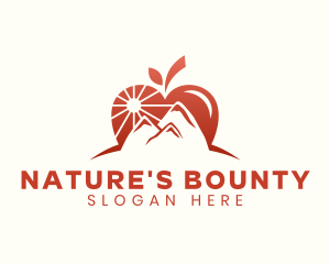 Harvesting - Natural Apple Mountain logo design