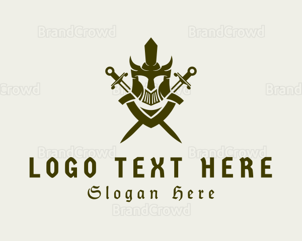 Medieval Knight Warrior Logo