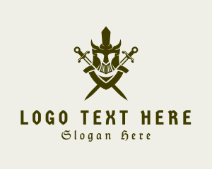 Role-playing-games - Medieval Knight Warrior logo design