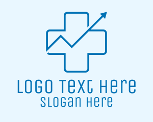 Frontliner - Medical Chart Cross logo design