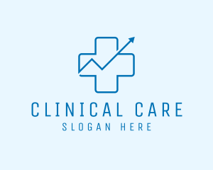 Medical Chart Cross  logo design