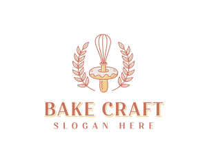 Donut Whisk Patisserie logo design